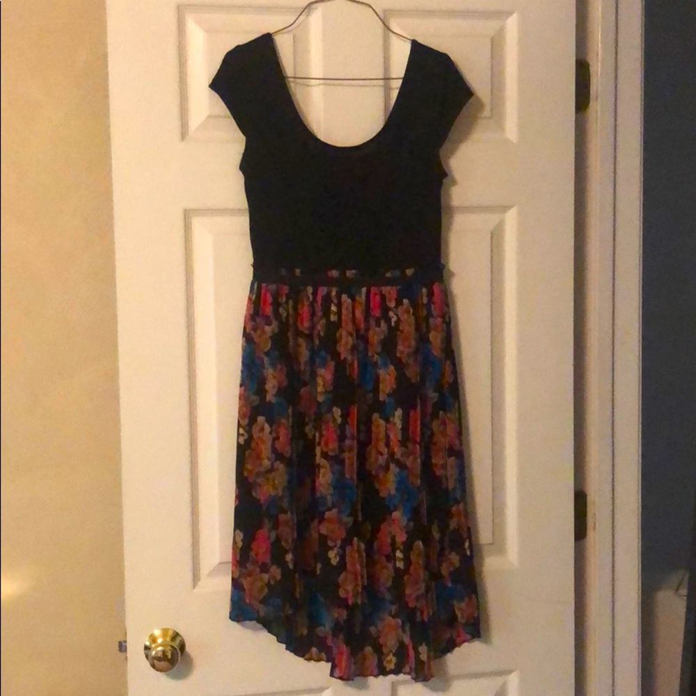Black and Floral Dress